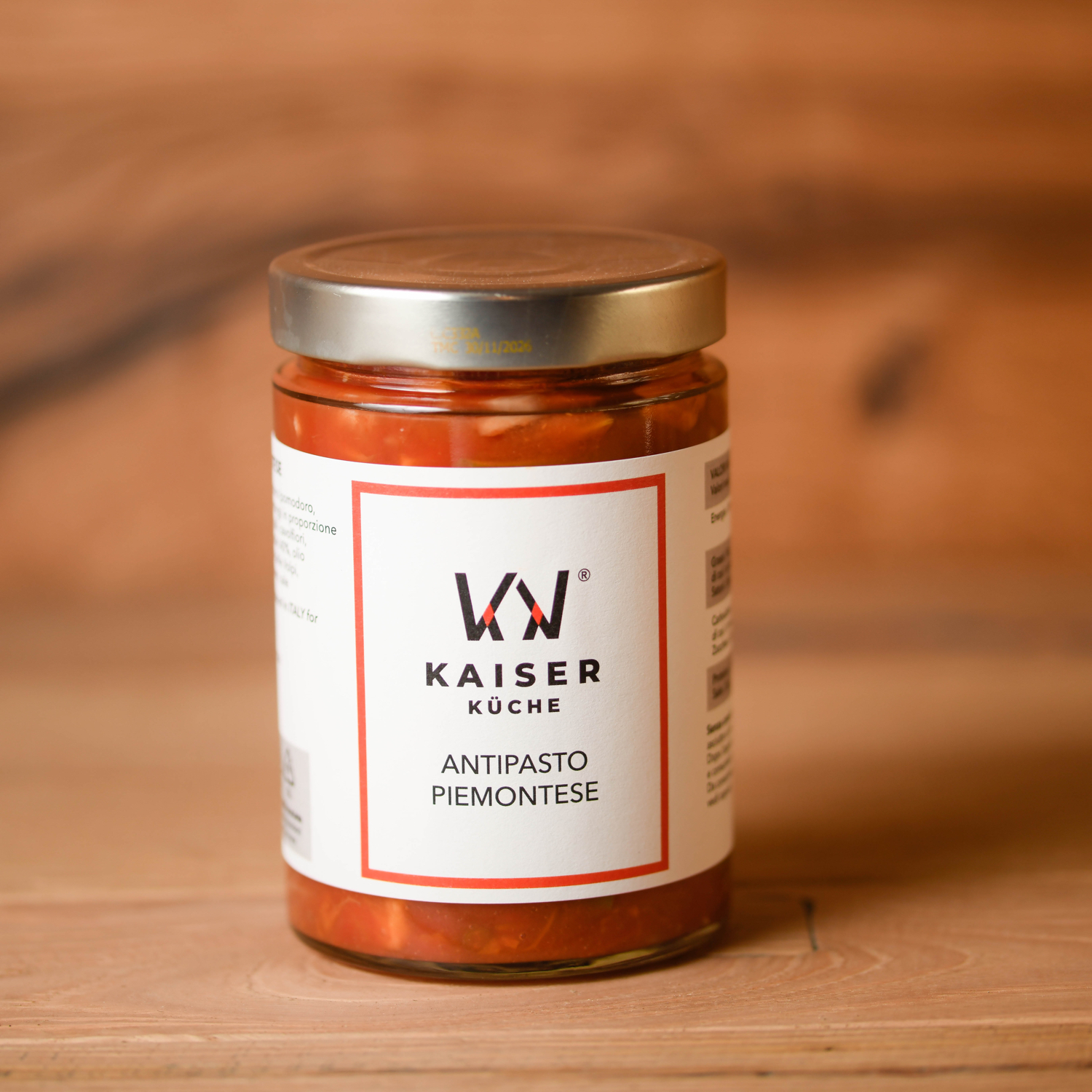 Barattolo di antipasto piemontese artigianale KaiserKüche.