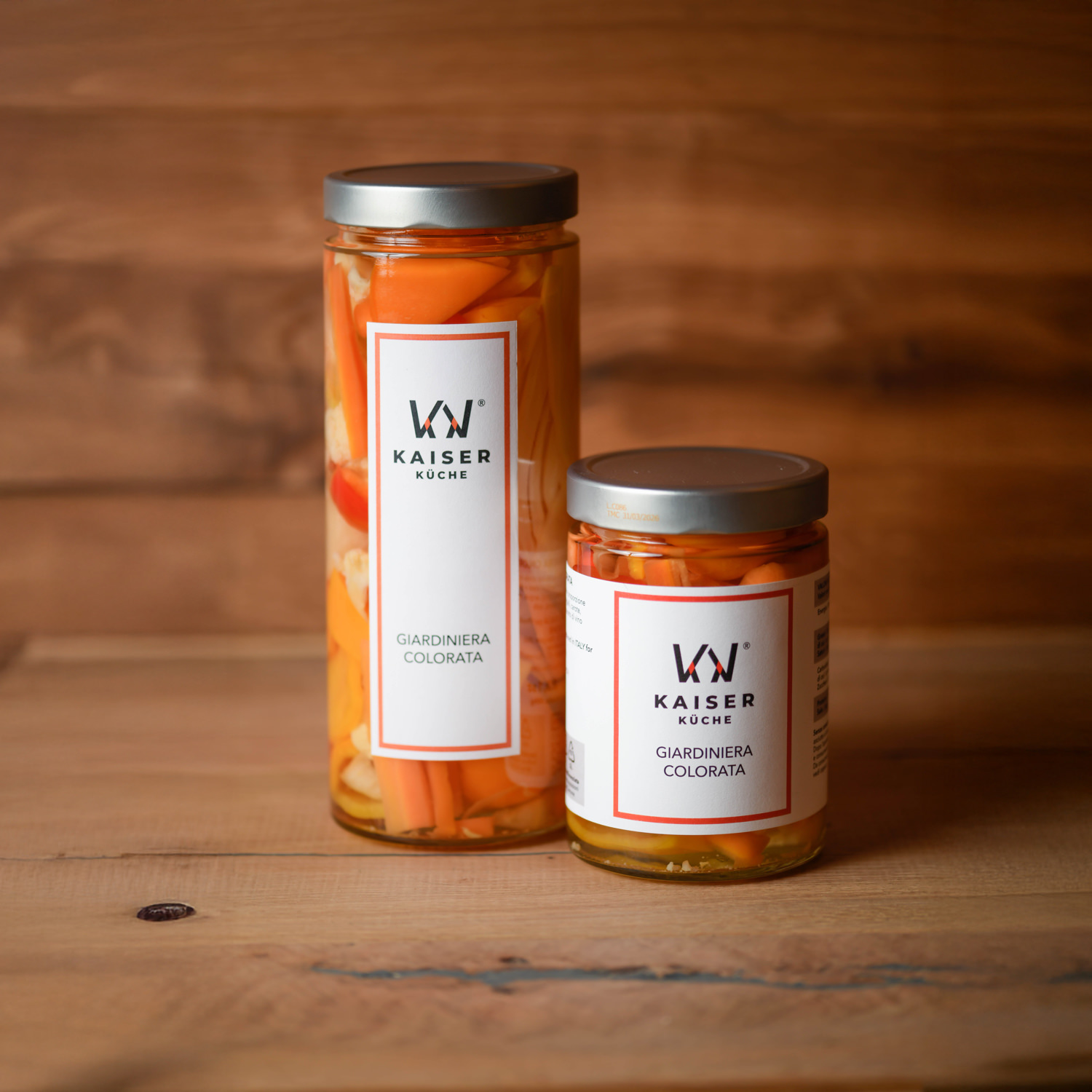 Giardiniera Colorata Kaiser Küche in vasetti artigianali