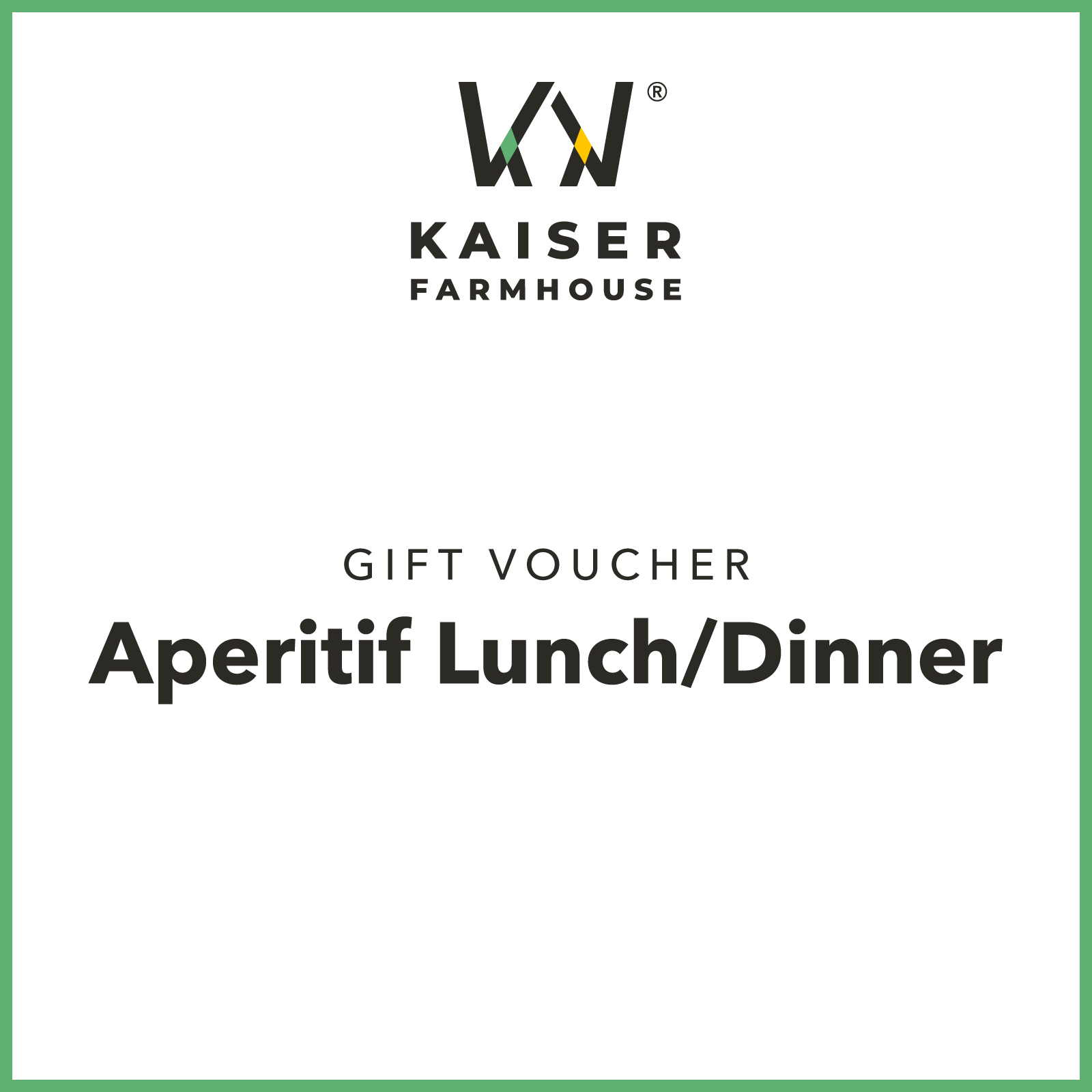 Aperitif Lunch/Dinner</br>8 ricette gourmet</br>Gift Voucher